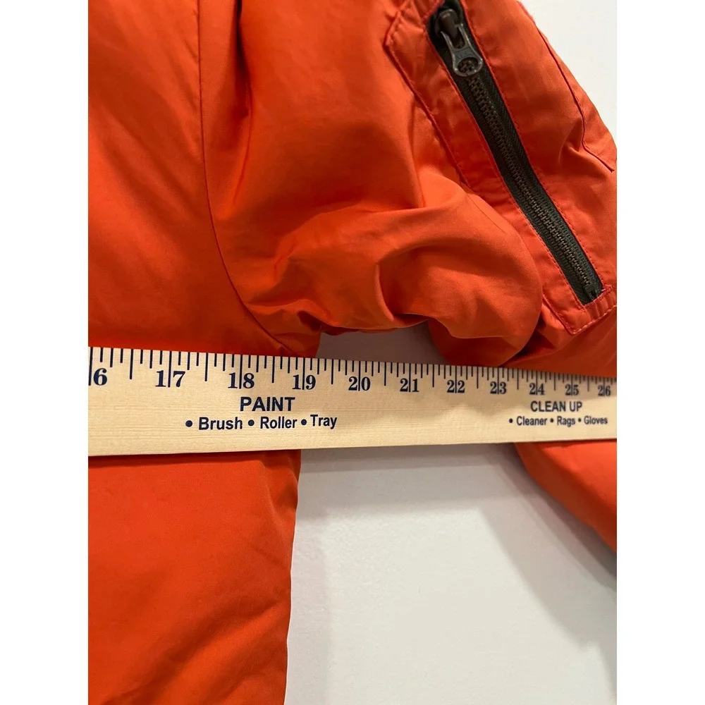 Gymboree Bomber Jacket Boys XL Orange Utility Pockets Waterproof Zip Up NWT Flaw